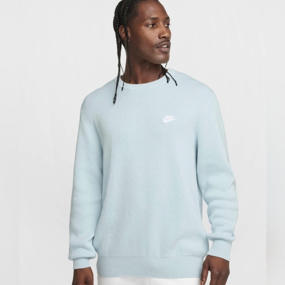 Nike Men's Sky Blue Crewneck Sweater